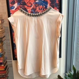 Rebecca Taylor silk embellished blouse